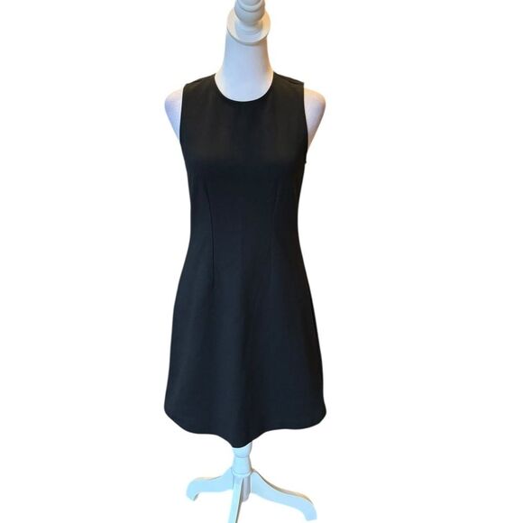 Everlane The Dream 90’s Shift Dress Black Sleeveless Mini Womens Size Small - Picture 3 of 11